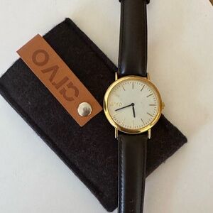 Sleek Gold and dark brown Men's Watch by Arvo